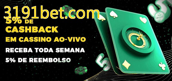 Promoções do cassino ao Vivo 3191bet.com